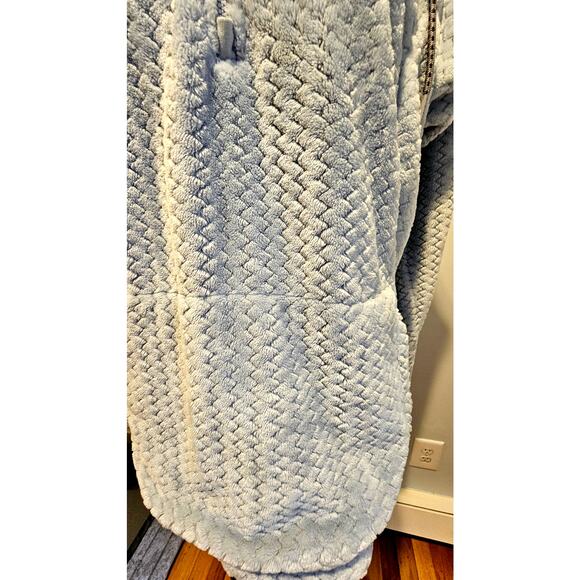 Columbia Ruby Lake Hooded Half Zip Fleece Light Blue Womens Sz M, Pockets - Picture 6 of 13